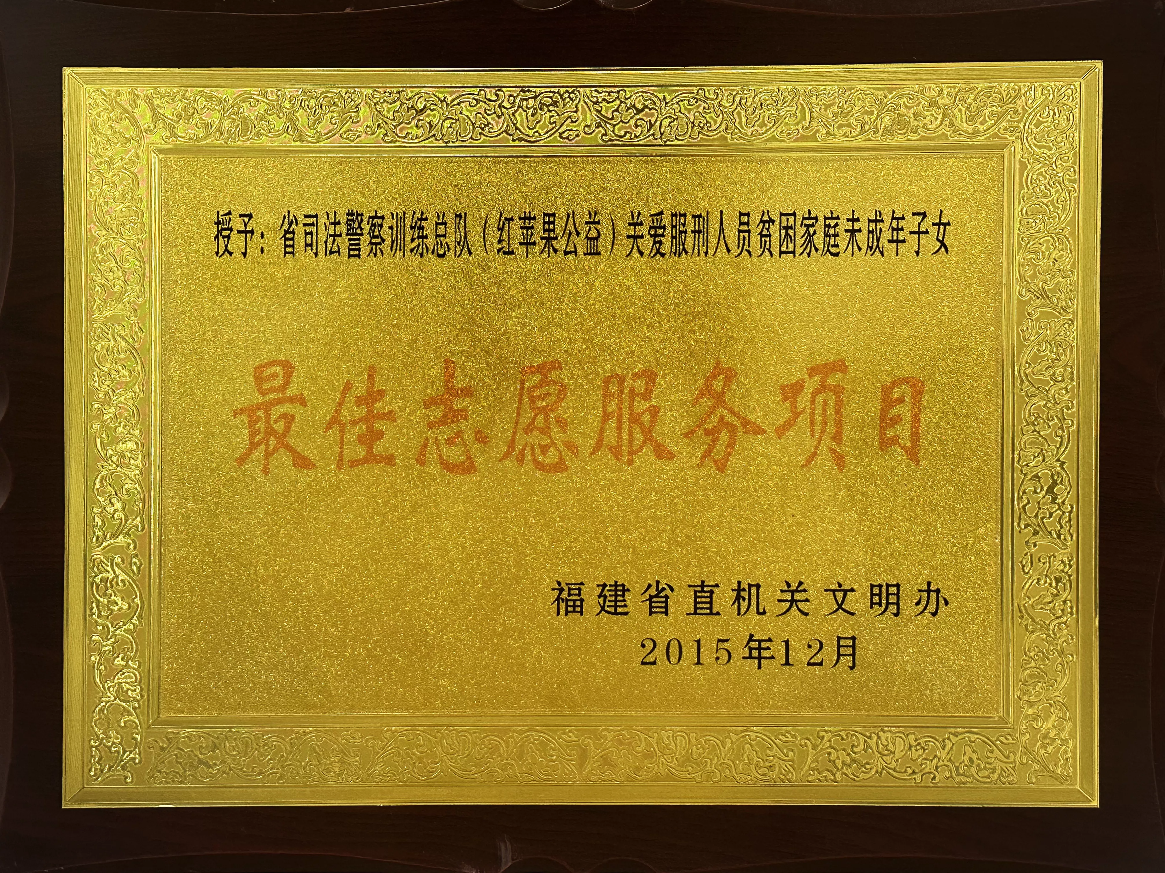 福建省最佳志愿服务项目